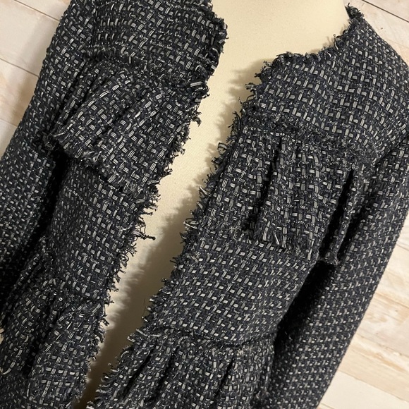 NWT Ann Taylor blue tweed jacket size S - Picture 6 of 13